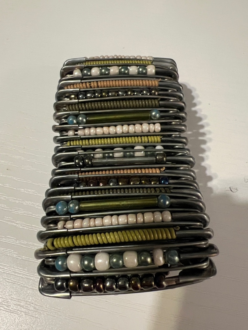 Funky Safety Pin Stretchable Bracelet